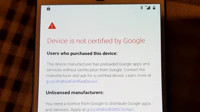 Google începe să blocheze instalarea GApps pe dispozitive Android necertificate
