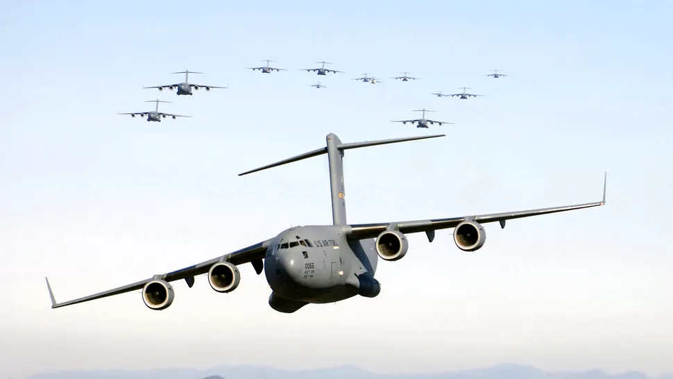 O aeronavă C-17 Globemaster III a plecat din România cu ajutoare pentru Venezuela