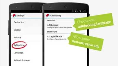 Adblock Browser, lansat oficial pentru dispozitive cu Android