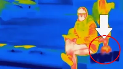 Au urmărit oamenii pe stradă cu o cameră cu termoviziune pentru a vedea când dau „aere” în public [VIDEO]
