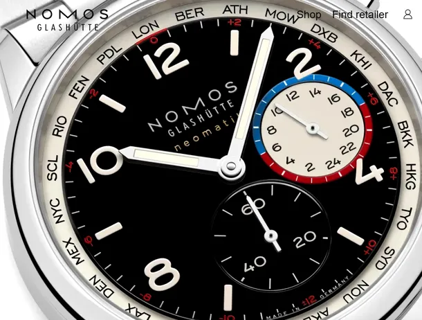 NOMOS lansează un Worldtimer care amintește de celebrul Rolex „Pepsi”. Cât costă ceasul de 40 mm