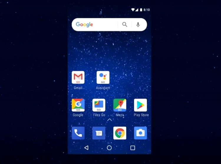 Interfaţa Android Go