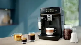 Reducere la Auchan pentru un espressor automat Philips cu sistem de spumare. Preț cu 300 de lei sub cel de la eMAG