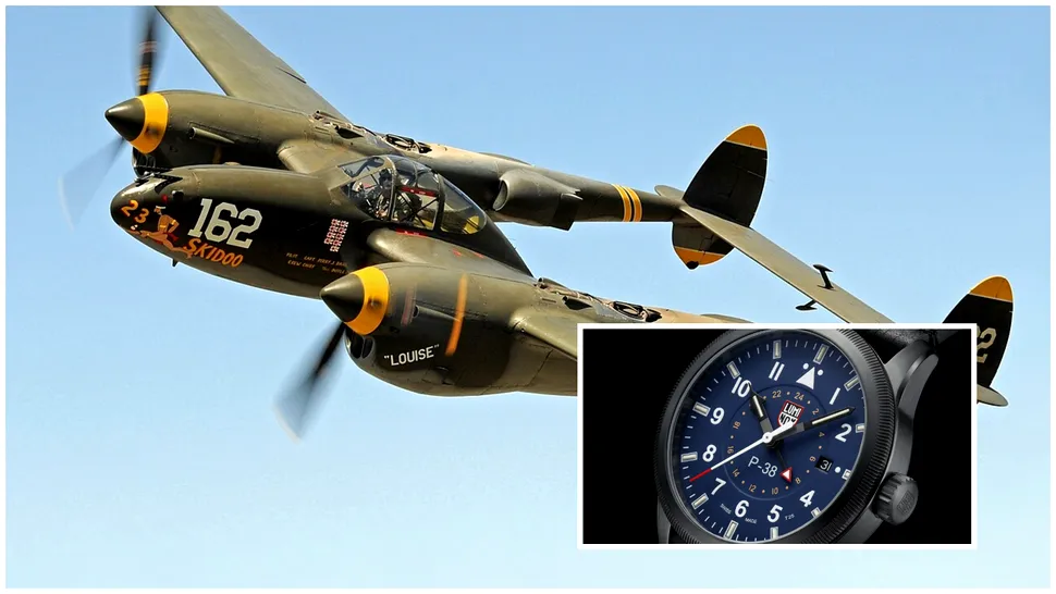 Luminox lansează seria 9520 GMT: Ceasul militar inspirat de legendarul avion de vânătoare P-38 Lightning
