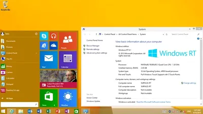 Windows RT primeşte un buton Start asemănător cu cel din Windows 10