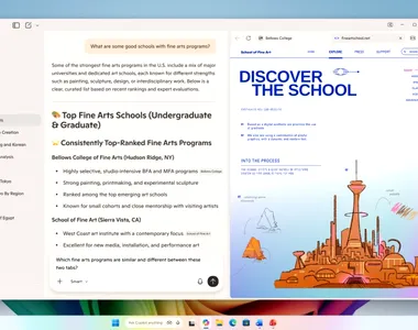 Copilot primește un mini-browser și alte noi funcții în Windows 11