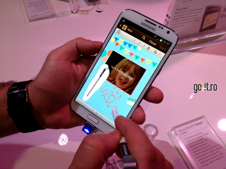 Samsung Galaxy Note II la IFA