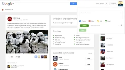 Google+ are un aspect nou, hashtag-uri şi opţiuni de editare foto