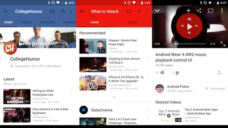 YouTube trece la Material Design cu întârziere