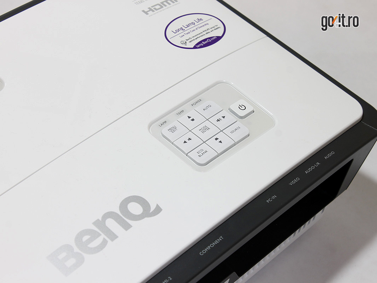 BenQ W750 - butoanele de control