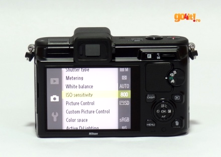 Nikon V1 - meniul