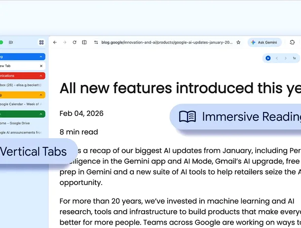Google Chome primește suport pentru afișarea verticală a tab-urilor