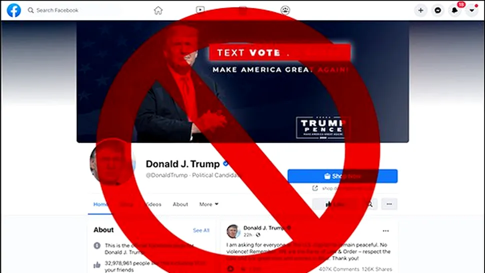 Social media vs. Trump partea a doua: Facebook continuă suspendarea, TikTok ia măsuri