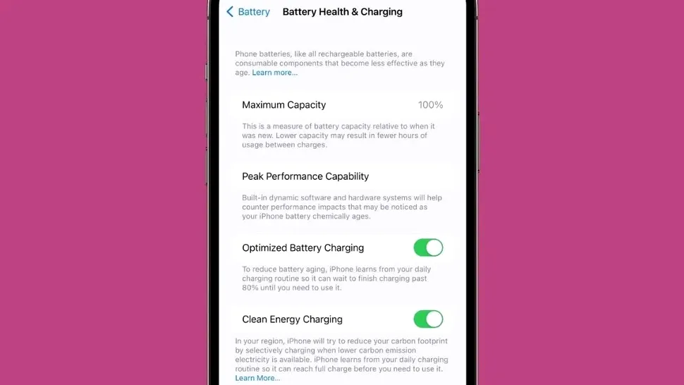 iOS 16 va primi o funcție care va încărca telefoanele doar cu „energie curată”