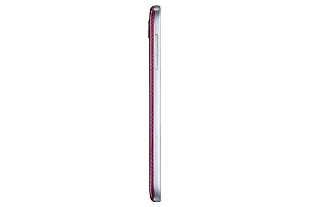 Samsung Galaxy S4 - profilul carcasei roşii