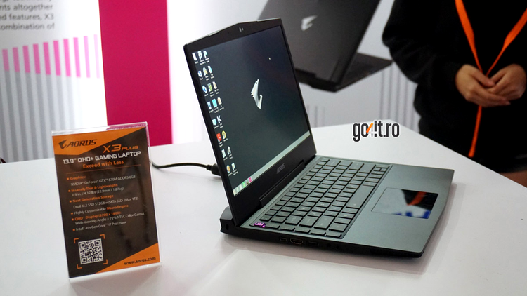 Gigabyte Aorus X3 - un laptop de gaming incredibil de subţire şi uşor