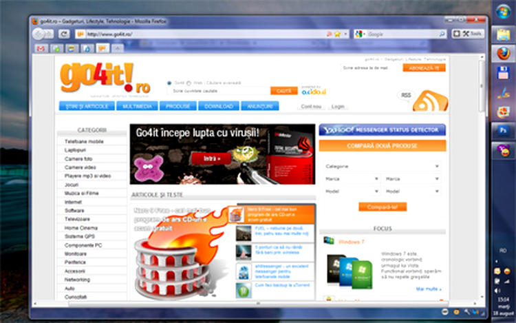 Firefox cu suport Aero