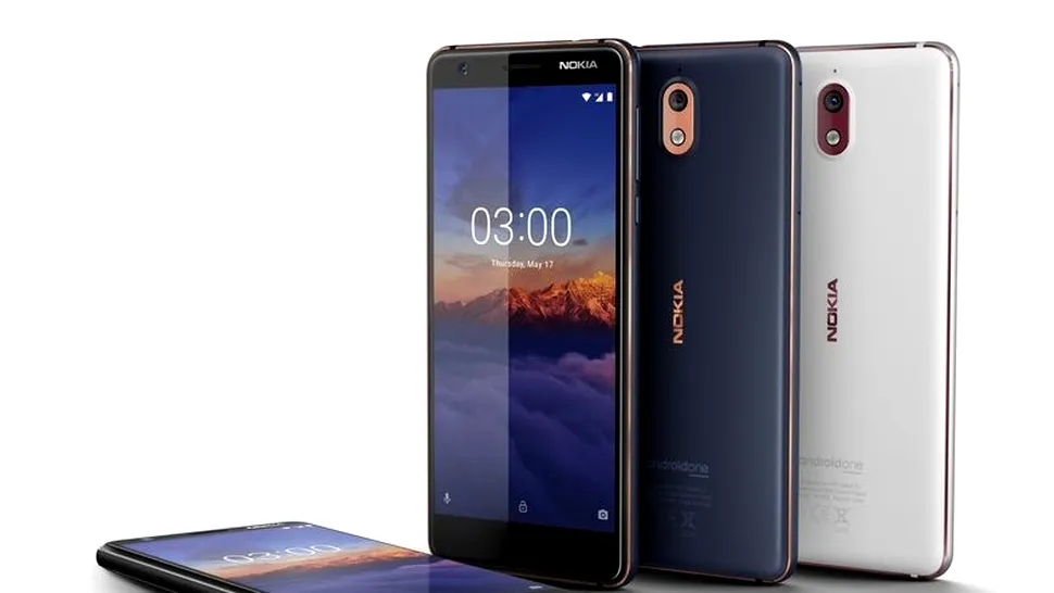 Nokia 3.1, disponibil şi în România la un preţ accesibil