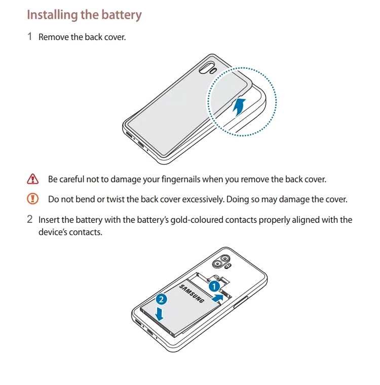 samsung xcover battery