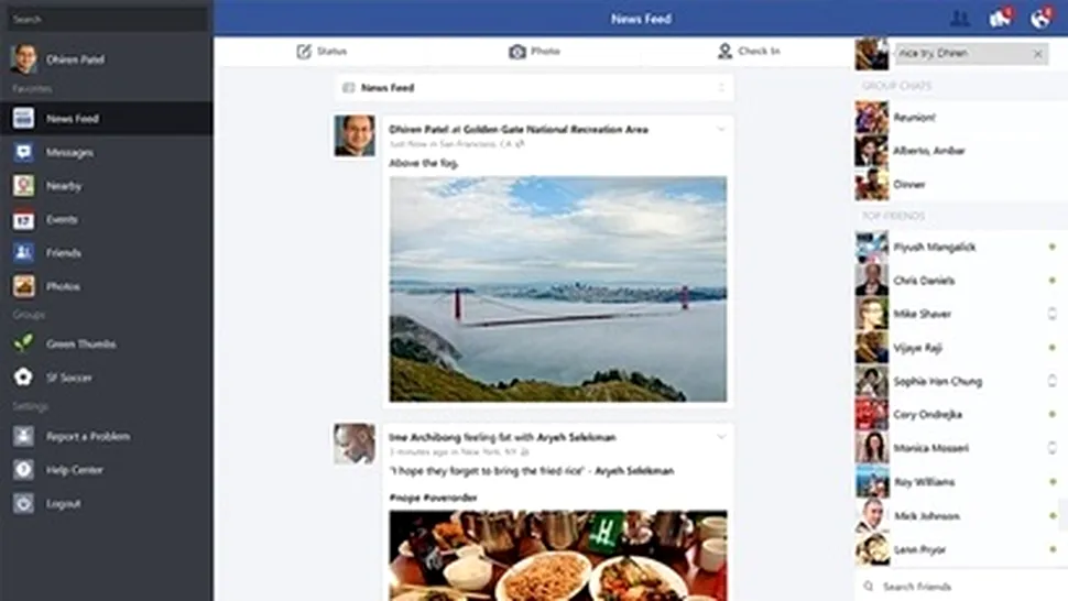 Aplicaţia Facebook pentru Windows 8.1 a fost lansată