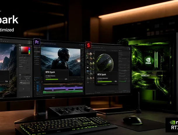 Nvidia RTX Spark accelerează aplicațiile Adobe pentru creație și editare