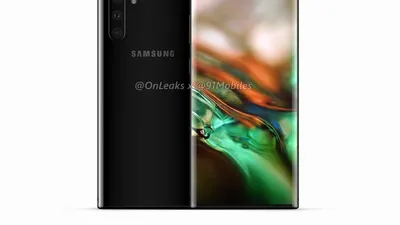 Galaxy Note10 apare în imagini 3D cu un design nou, diferit de cel al seriei S10 