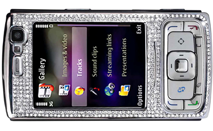 Nokia N95 8 GB cu aur si diamante