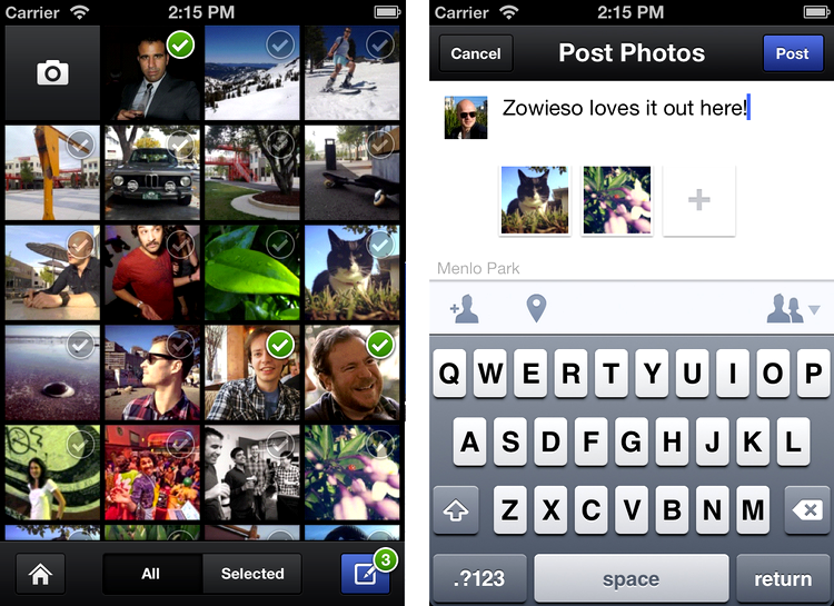 Facebook Camera - încarcă mai multe poze pe Facebook, dintr-un singur pas