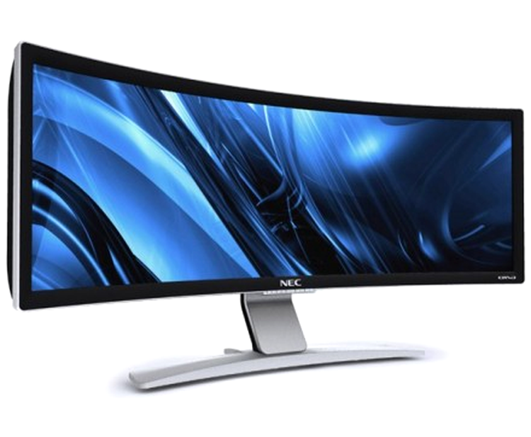 NEC CRV43, ecranul panoramic curbat de 43