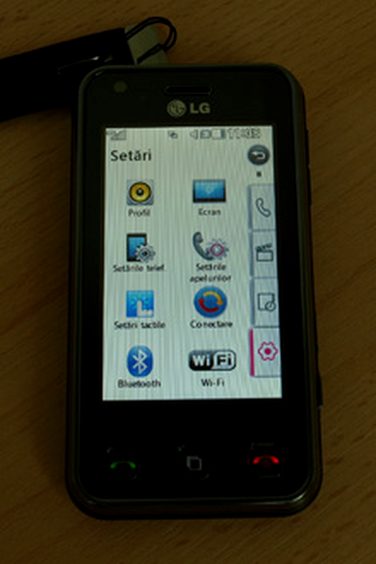 Meniu setari LG Renoir
