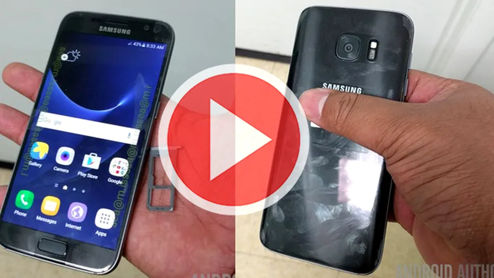 Samsung Galaxy S7 surprins din nou în fotografii şi într-un clip video