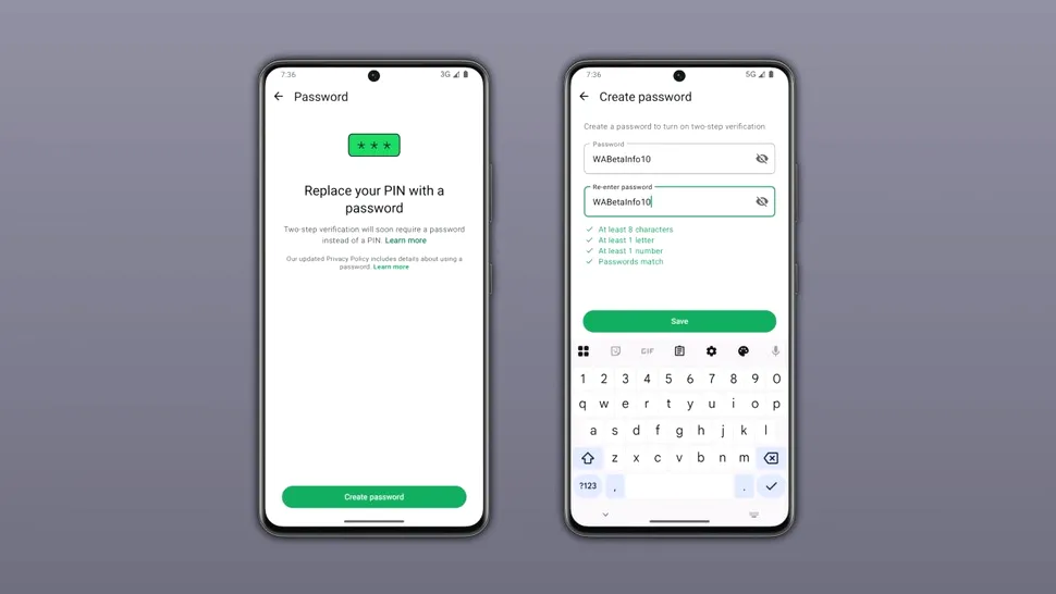 WhatsApp înlocuiește PIN-ul pentru verificarea în doi pași cu o parolă