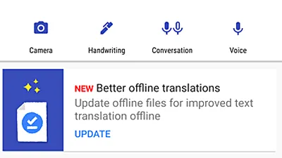 Google Translate îmbunătăţeşte modul de funcţionare offline 