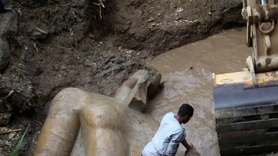 O statuie veche de 3.000 de ani a lui Ramses II a fost descoperită în Egipt
