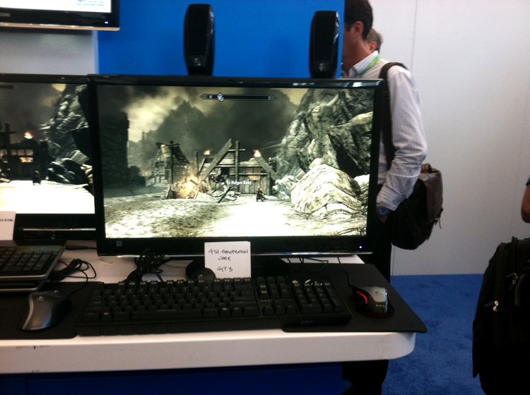 The Elder Scrolls V: Skyrim, rulat folosind procesoare Intel Haswell cu grafică integrată din seria GT2