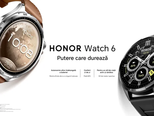 Noul smartwatch Honor Watch 6, lansat oficial în România