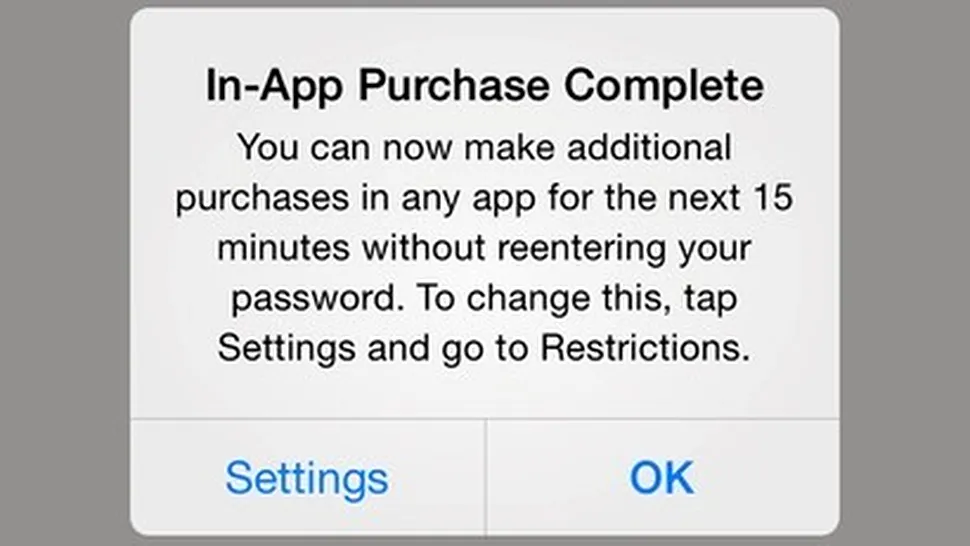 iOS 7 oferă o protecţie mai bună pentru micro-tranzacţiile făcute în App Store
