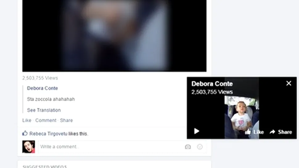 Facebook pune clipurile oriunde cu ajutorul Pop-Up 