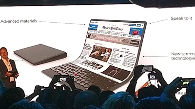 Lenovo propune un concept de laptop cu display curbat flexibil