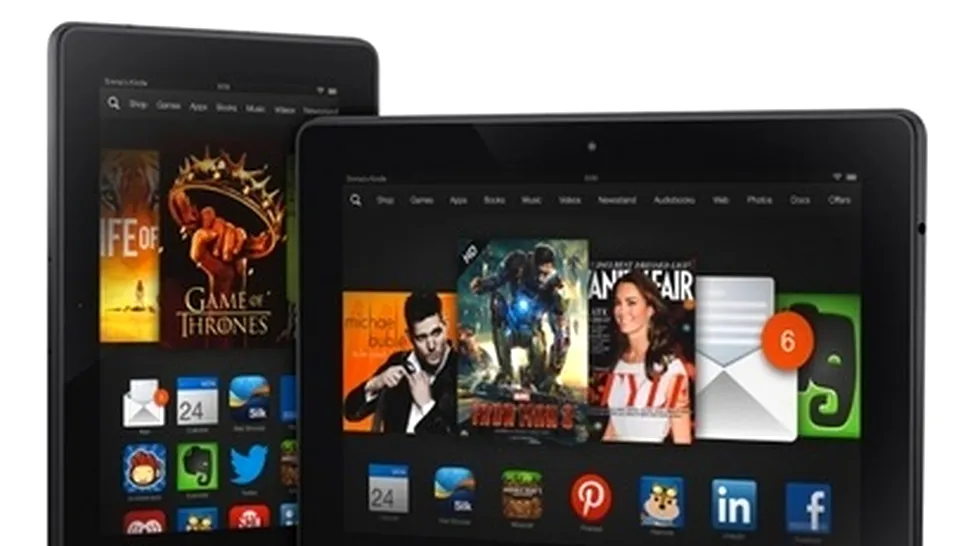 Amazon a anunţat noile sale tablete Kindle Fire HDX: ecrane cu rezoluţie mare şi Snapdragon 800