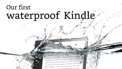 Amazon anunţă Kindle Oasis, primul e-book reader rezistent la apă