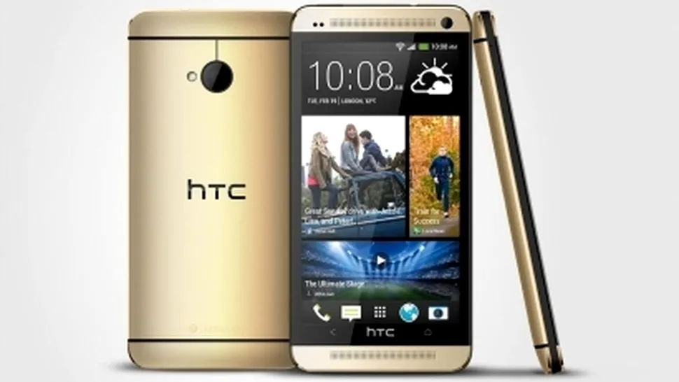 HTC One în versiune Gold a ajuns în România. Ce preţ are