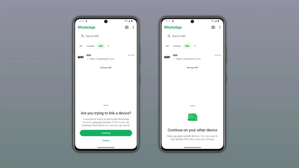 WhatsApp pregătește o metodă nouă de conectare a dispozitivelor pe Android prin passkey