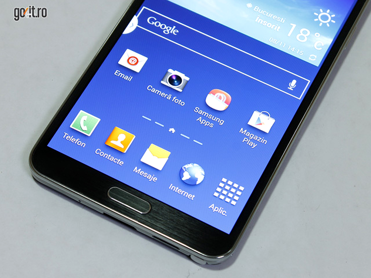 Samsung Galaxy Note 3 - ecran HD Super AMOLED cu rezoluţie 1080p