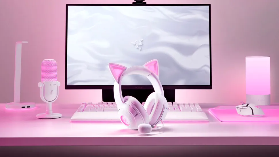 Popularele Razer Kraken Kitty V2, căștile cu urechi de pisică, disponibile acum în varianta white