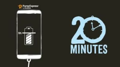 Tehnologia MediaTek Pump Express 3.0 încarcă bateria unui smartphone de la 0 la 70% în 20 de minute [VIDEO]