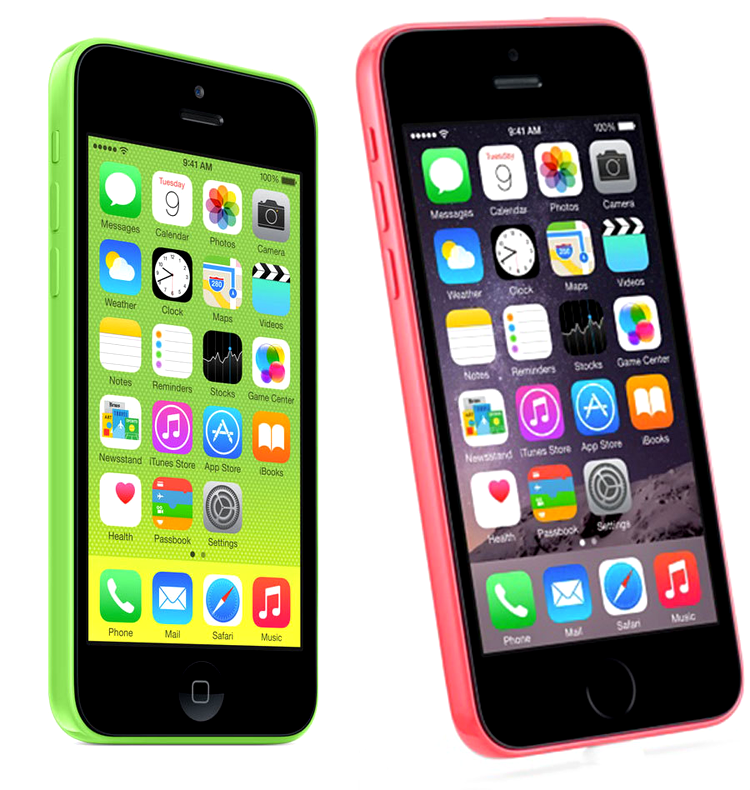 Apple iPhone 5c - modelul vechi (stânga) vs modelul nou (dreapta)