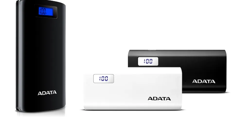 ADATA lansează noi baterii portabile echipate cu display digital