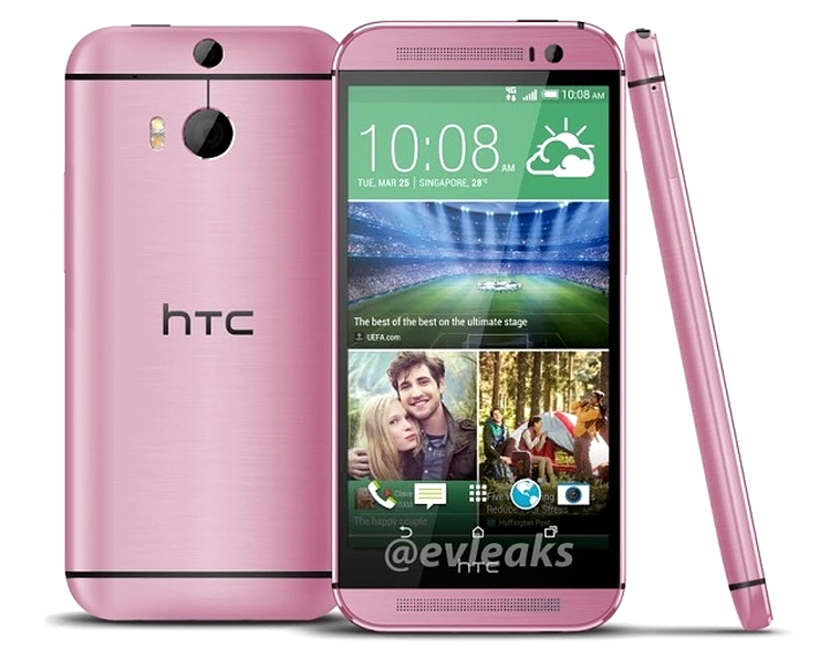 Viitorul HTC One M8 cu carcasă roz