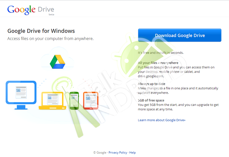 Google Drive - serviciu de stocare “în nor”, cu 5GB spaţiu gratuit